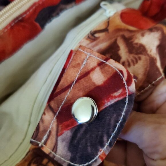 Speeda Floral Automotive Batik Multi Fabric Shoulder Bag - Picture 5 of 9